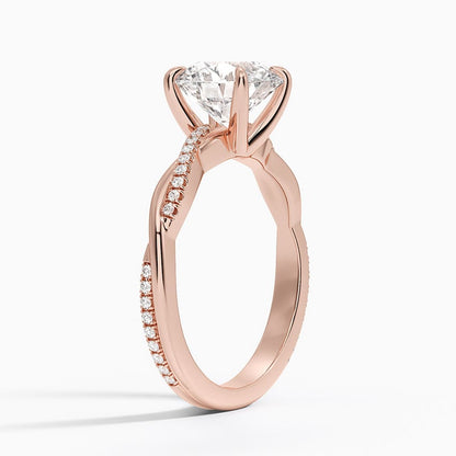 Petite Twisted Vine Diamond Ring (1/8 ct. tw.)