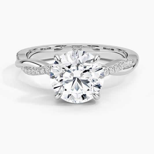 Petite Twisted Vine Diamond Ring (1/8 ct. tw.)