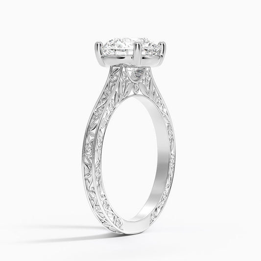 Grove Perfect Fit Engraved Diamond Ring (1/10 ct. tw.)