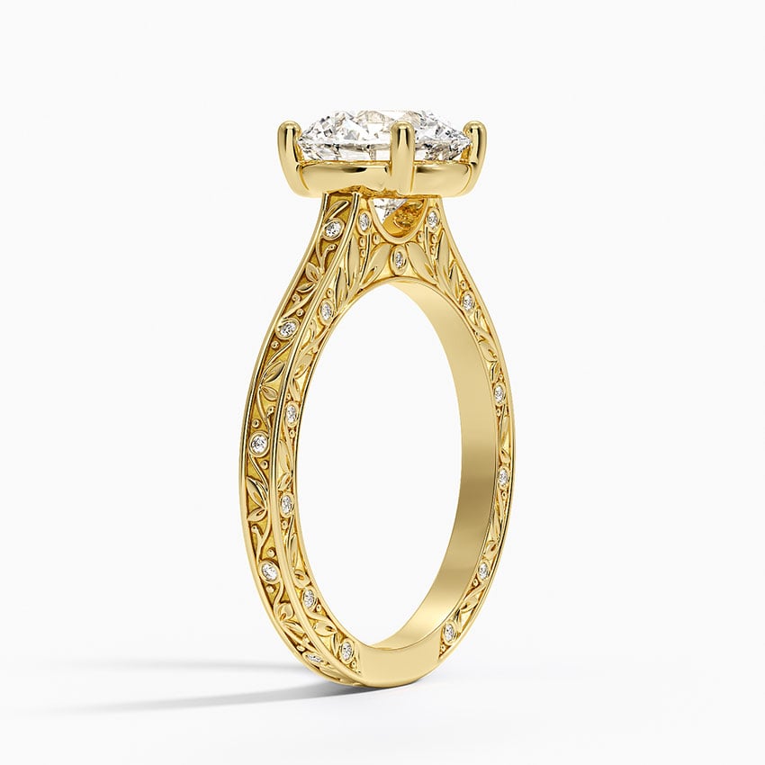 Grove Perfect Fit Engraved Diamond Ring (1/10 ct. tw.)