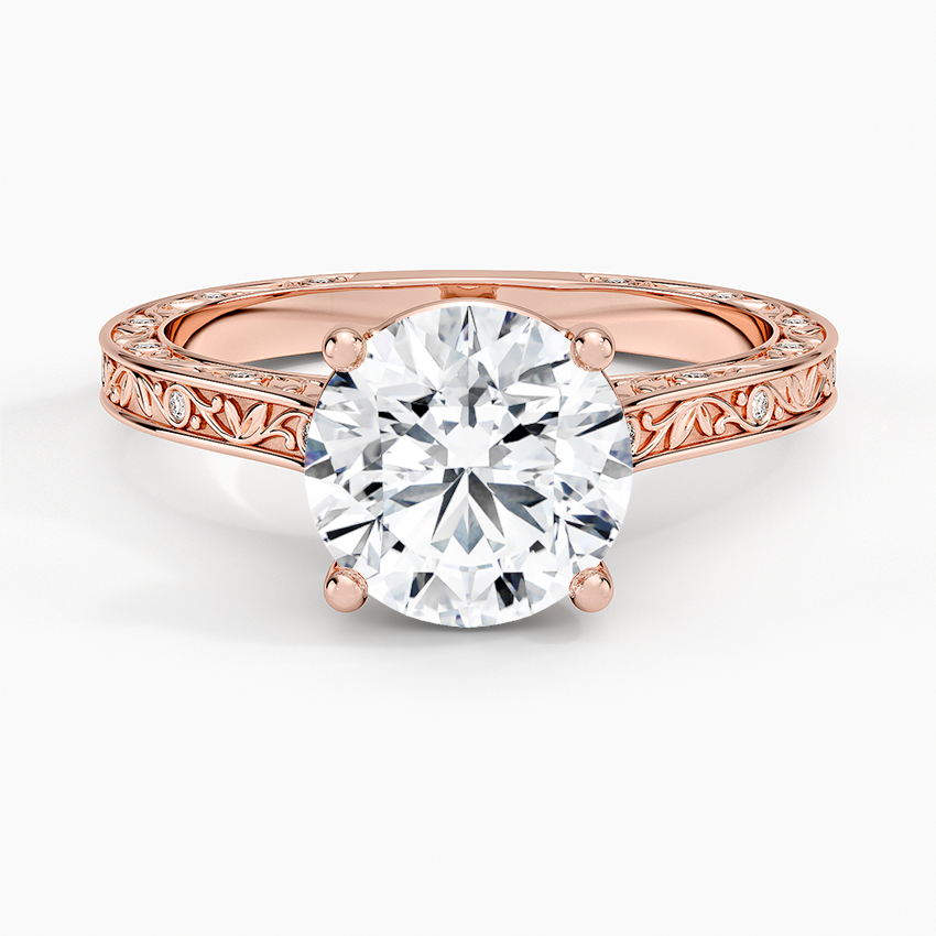 Grove Perfect Fit Engraved Diamond Ring (1/10 ct. tw.)