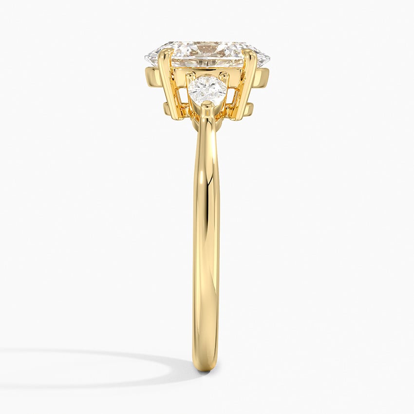 Petite Opera Three Stone Diamond Ring (1/4 ct. tw.) in 18K Yellow Gold