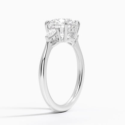 Adorned Petite Opera Three Stone Diamond Ring