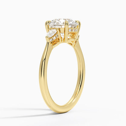 Adorned Petite Opera Three Stone Diamond Ring