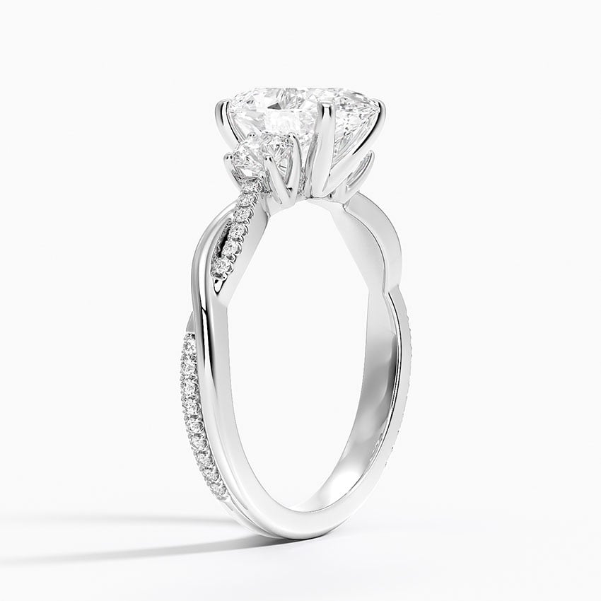 Petite Twisted Vine Three Stone Diamond Ring (2/5 ct. tw.)