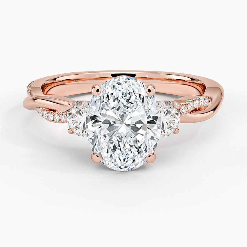 Petite Twisted Vine Three Stone Diamond Ring (2/5 ct. tw.)
