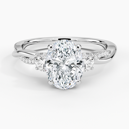 Petite Twisted Vine Three Stone Diamond Ring (2/5 ct. tw.)