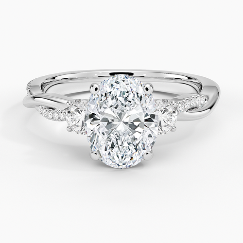 Petite Twisted Vine Three Stone Diamond Ring (2/5 ct. tw.)