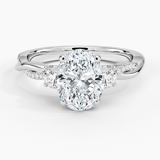 Petite Twisted Vine Three Stone Diamond Ring (2/5 ct. tw.)