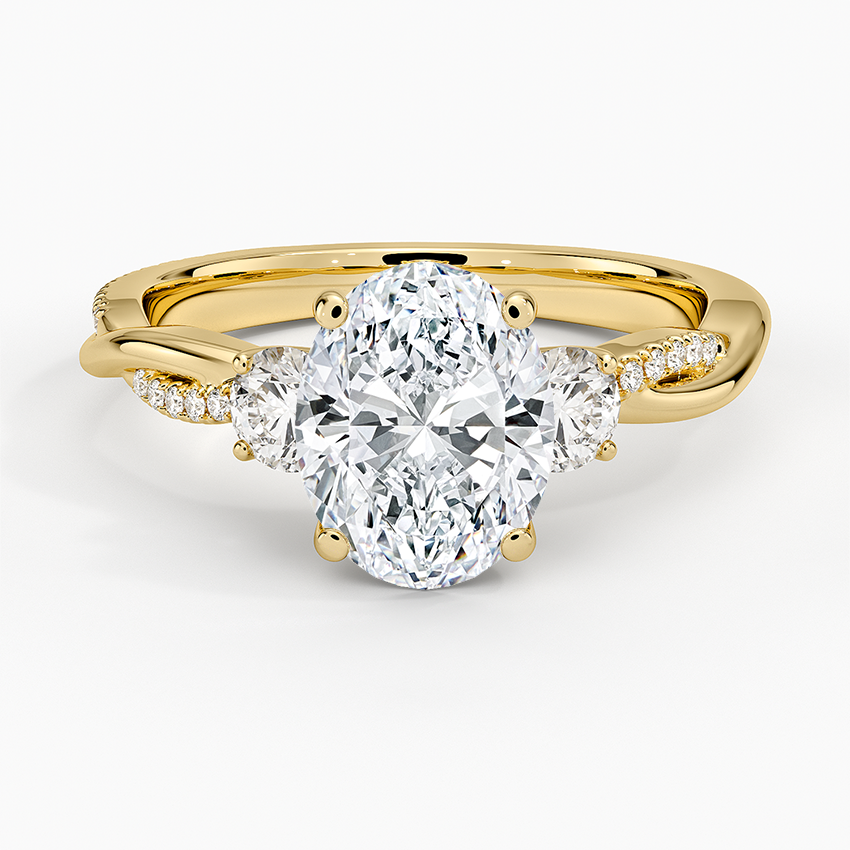 Petite Twisted Vine Three Stone Diamond Ring (2/5 ct. tw.)