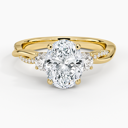 Petite Twisted Vine Three Stone Diamond Ring (2/5 ct. tw.)