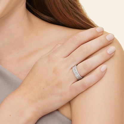 London Lab Diamond Ring in 14K White Gold