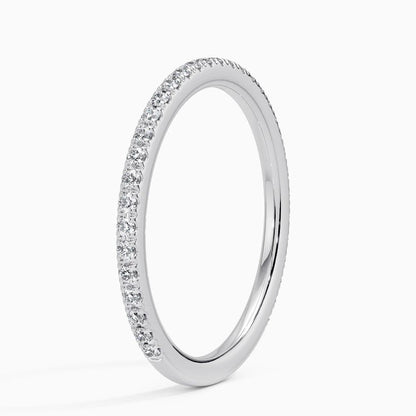 Ballad Three-Quarter Coverage Lab Diamond Ring (1/4 ct. tw.) in 14K White Gold