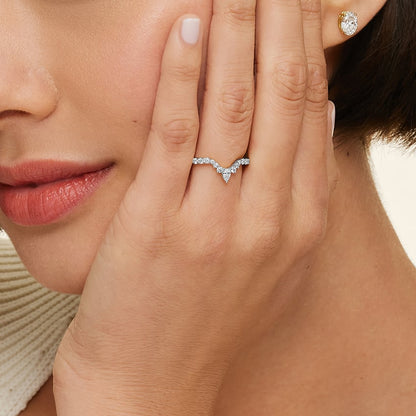 Luxe Lunette Lab Diamond Ring (1/2 ct. tw.) in 18K White Gold