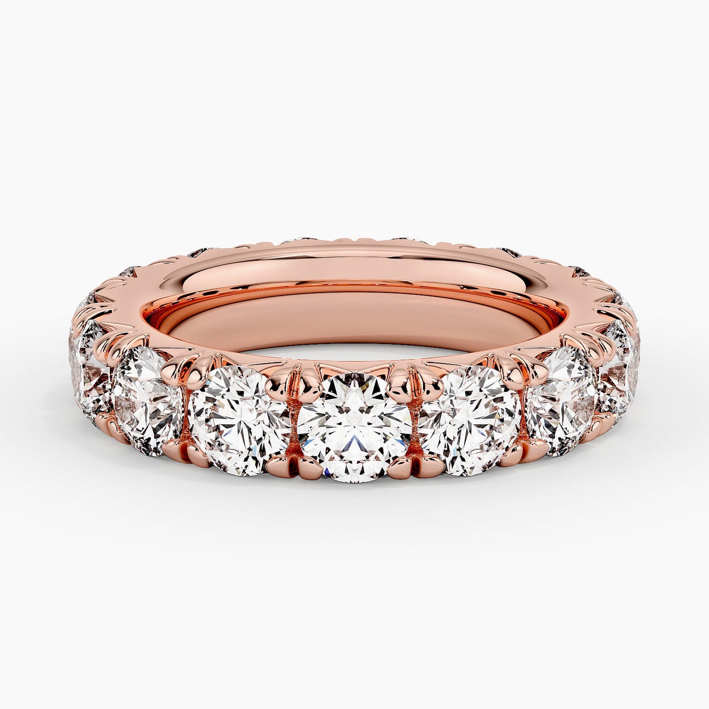 French Pavé Eternity Lab Diamond Ring (4 1/2 ct. tw.)