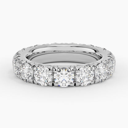 French Pavé Eternity Lab Diamond Ring (2 ct. tw.) in Platinum