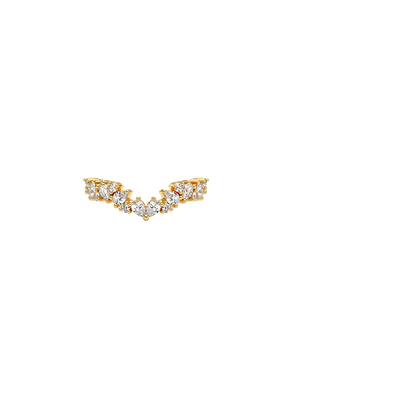 Olivetta Contoured Lab Diamond Ring (1/2 ct. tw.) in 18K Yellow Gold