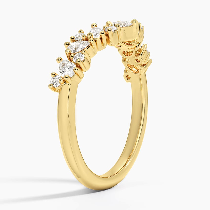 Olivetta Contoured Lab Diamond Ring (1/2 ct. tw.) in 18K Yellow Gold
