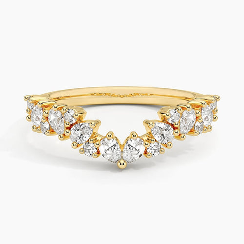 Olivetta Contoured Lab Diamond Ring (1/2 ct. tw.) in 18K Yellow Gold