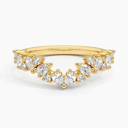 Olivetta Contoured Lab Diamond Ring (1/2 ct. tw.) in 18K Yellow Gold