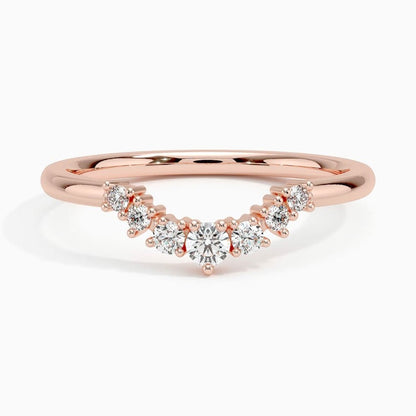 Aria Contoured Lab Diamond Ring (1/6 ct. tw.)