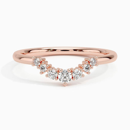 Aria Contoured Lab Diamond Ring (1/6 ct. tw.)