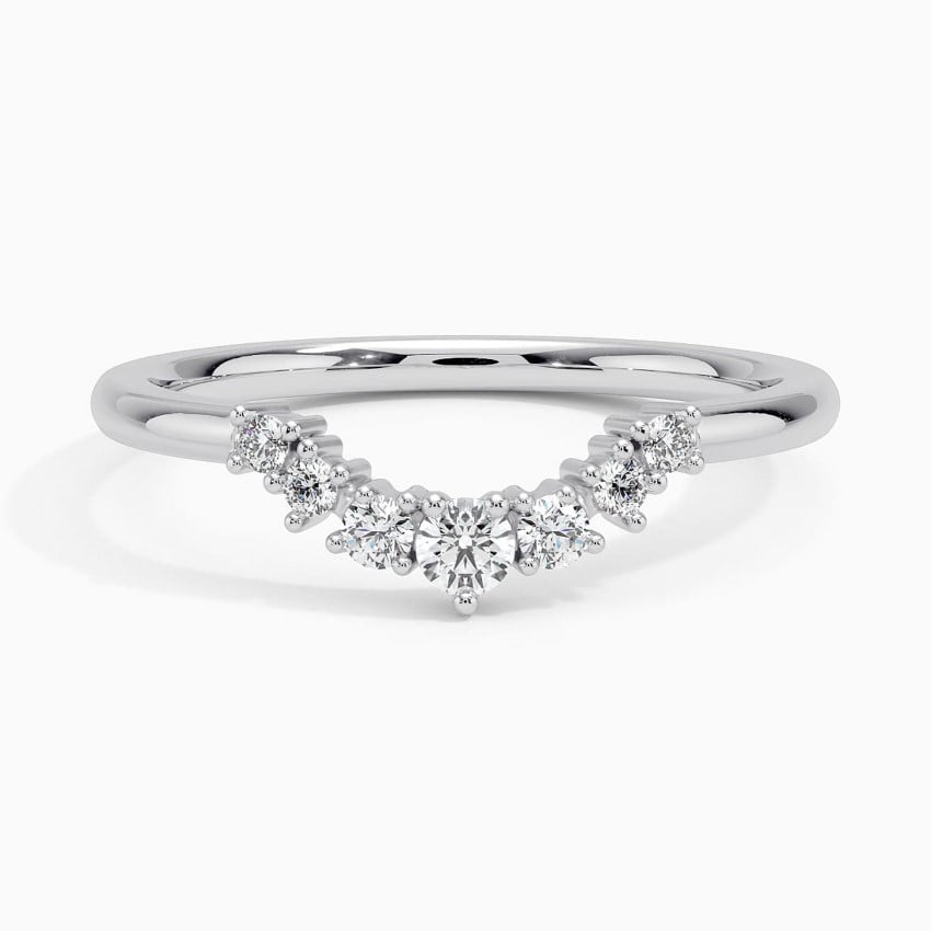 Aria Contoured Lab Diamond Ring (1/6 ct. tw.)