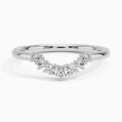 Aria Contoured Lab Diamond Ring (1/6 ct. tw.)