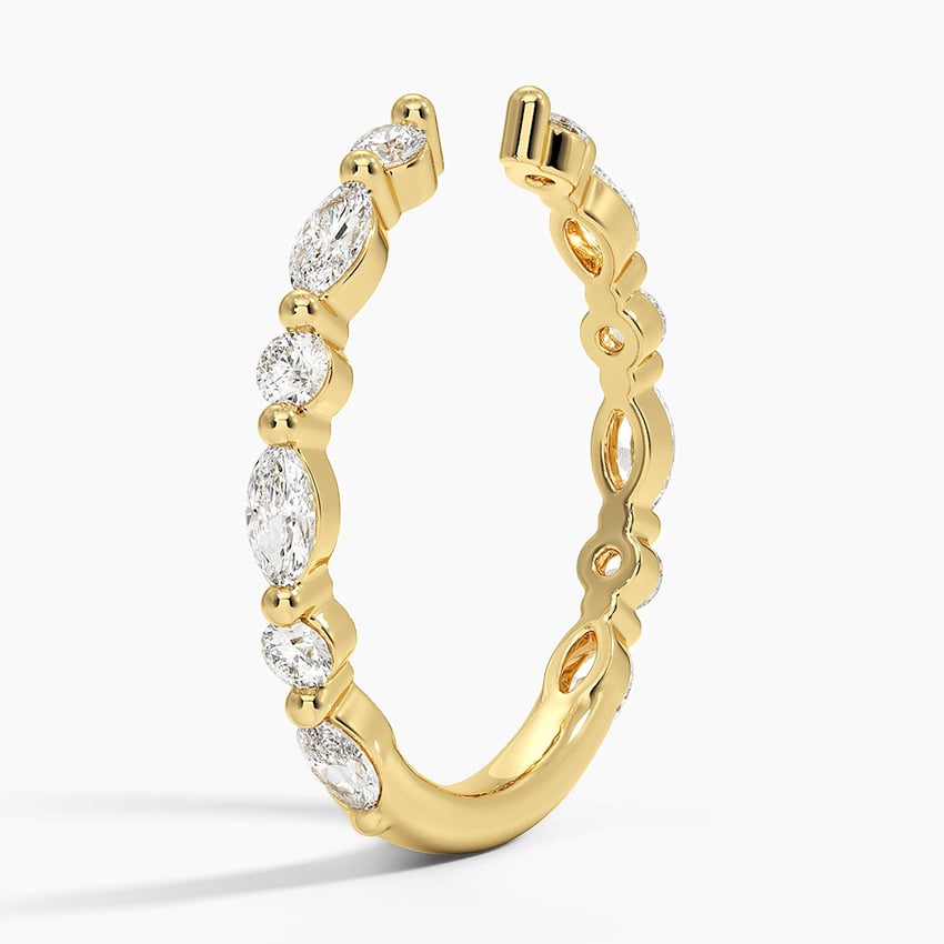 Versailles Lab Diamond Open Ring (1/2 ct. tw.) in 18K Yellow Gold