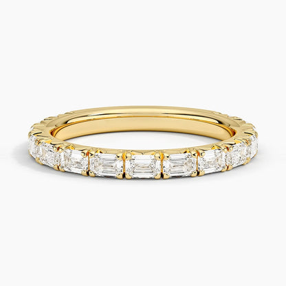 Nathalie Emerald Cut Lab Diamond Ring (7/8 ct. tw.) in 18K Yellow Gold