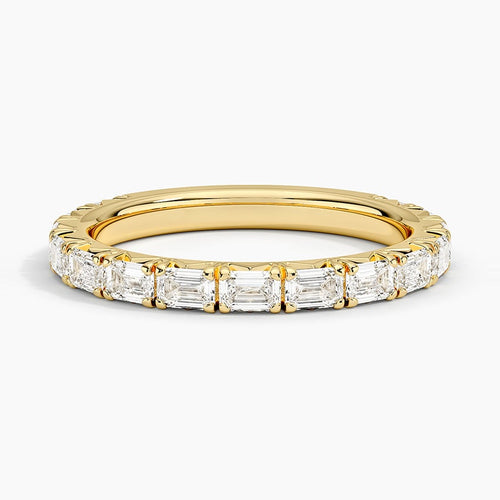 Nathalie Emerald Cut Lab Diamond Ring (7/8 ct. tw.) in 18K Yellow Gold