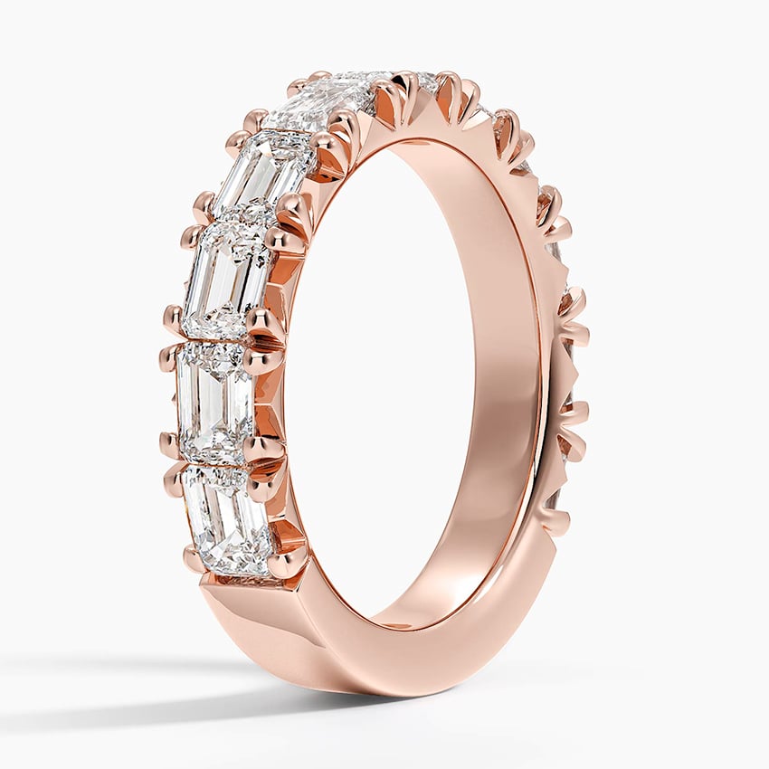 Nathalie Emerald Cut Lab Diamond Ring (2 1/2 ct. tw.) in 18K Yellow Gold