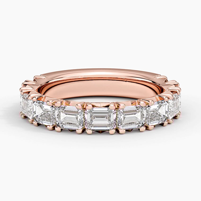 Nathalie Emerald Cut Lab Diamond Ring (2 1/2 ct. tw.) in 18K Yellow Gold