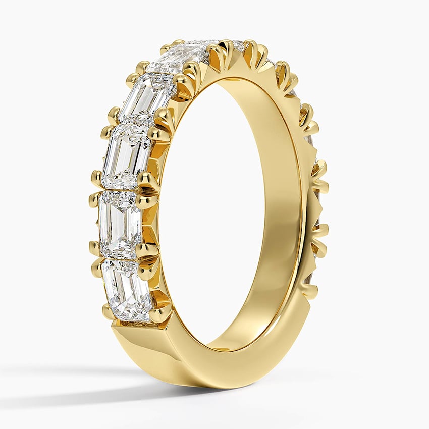 Nathalie Emerald Cut Lab Diamond Ring (2 1/2 ct. tw.) in 18K Yellow Gold