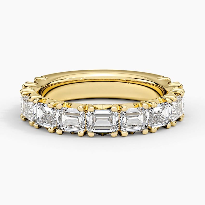 Nathalie Emerald Cut Lab Diamond Ring (2 1/2 ct. tw.) in 18K Yellow Gold