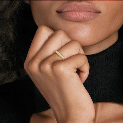 Tabitha Channel Set Eternity Lab Diamond Ring (1/3 ct. tw.) in 18K Yellow Gold