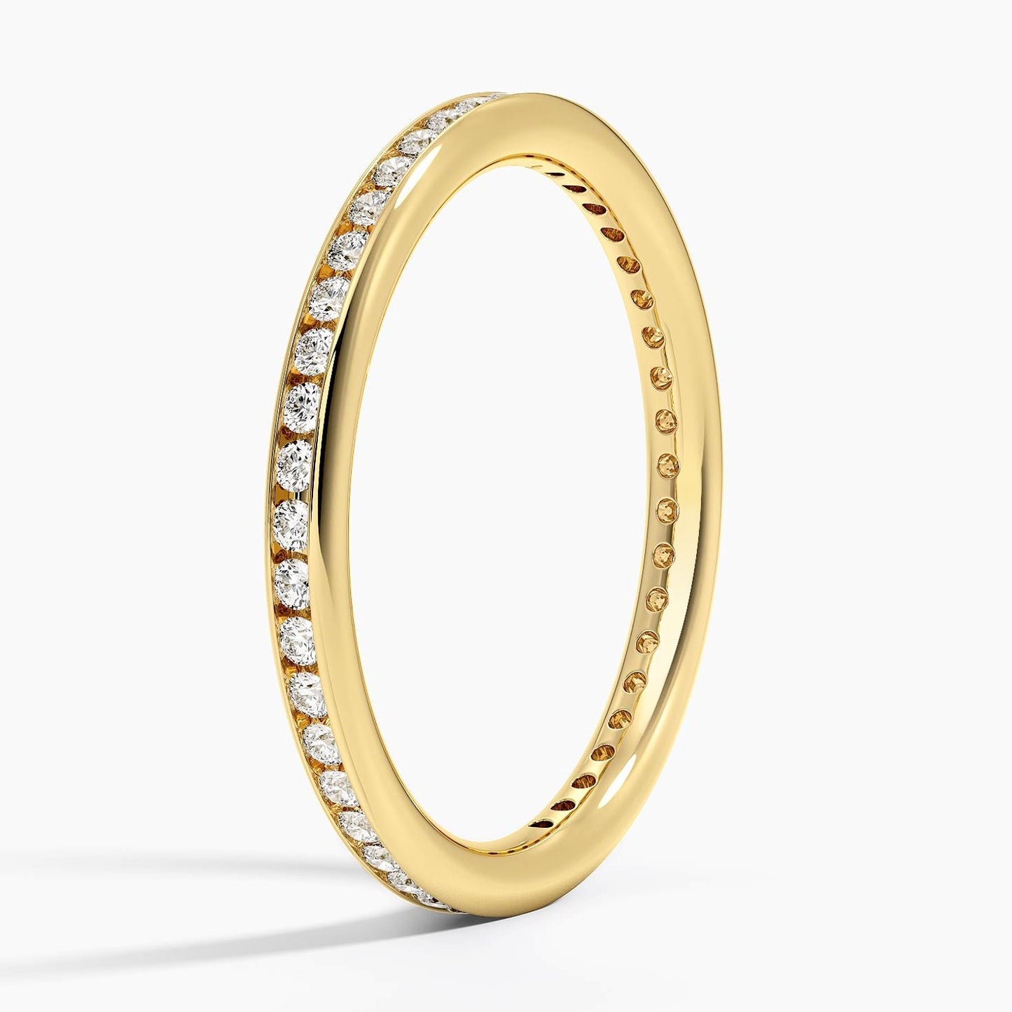 Tabitha Channel Set Eternity Lab Diamond Ring (1/3 ct. tw.) in 18K Yellow Gold