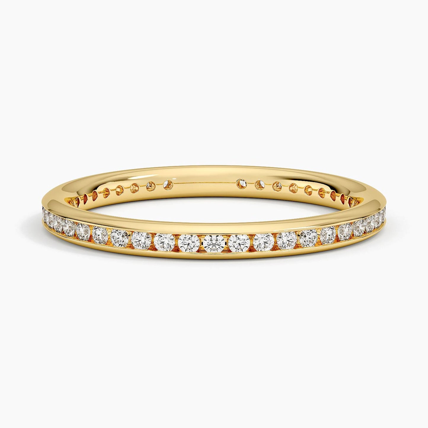Tabitha Channel Set Eternity Lab Diamond Ring (1/3 ct. tw.) in 18K Yellow Gold