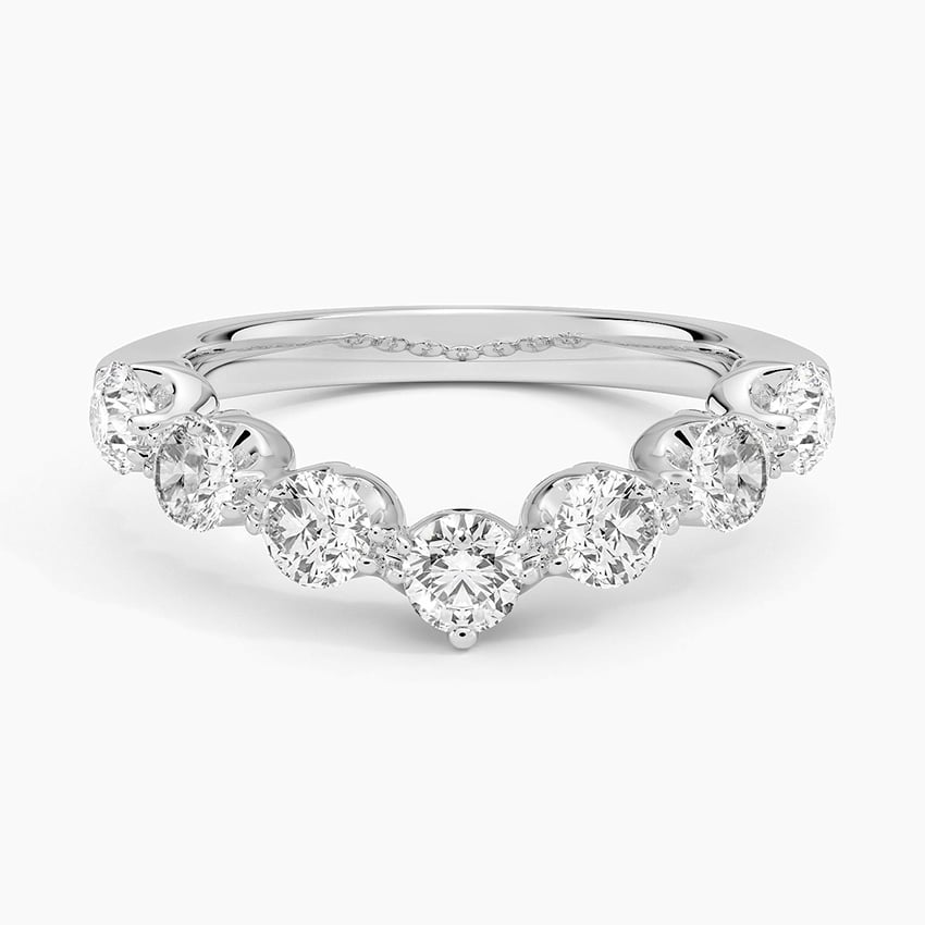 Cannes Curved Lab Diamond Ring (1 ct. tw.) in 18K Yellow Gold