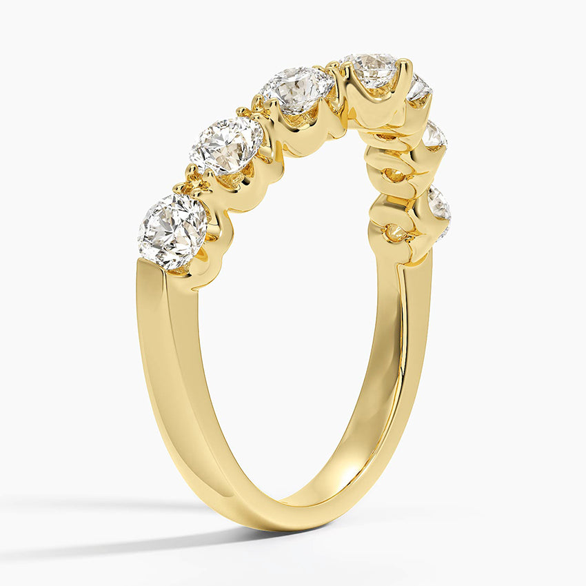 Cannes Curved Lab Diamond Ring (1 ct. tw.) in 18K Yellow Gold