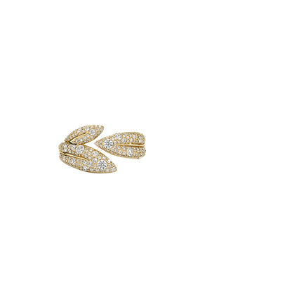 Jane Goodall Pavé Olive Branch Lab Diamond Ring (7/8 ct. tw.) in 14K Yellow Gold