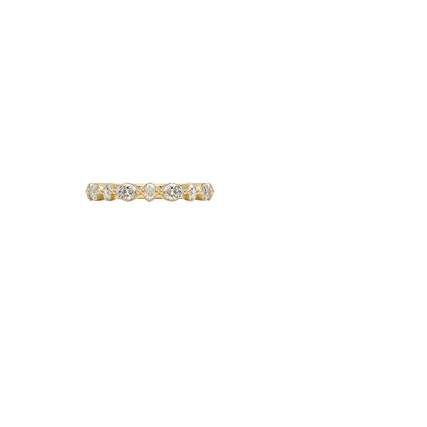 Versailles Three-Quarter Coverage Lab Diamond Ring (1/2 ct. tw.) in 18K Yellow Gold
