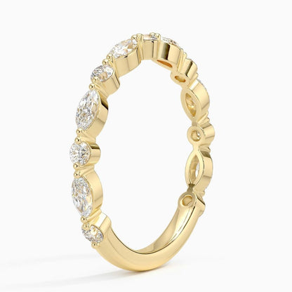 Versailles Three-Quarter Coverage Lab Diamond Ring (1/2 ct. tw.) in 18K Yellow Gold