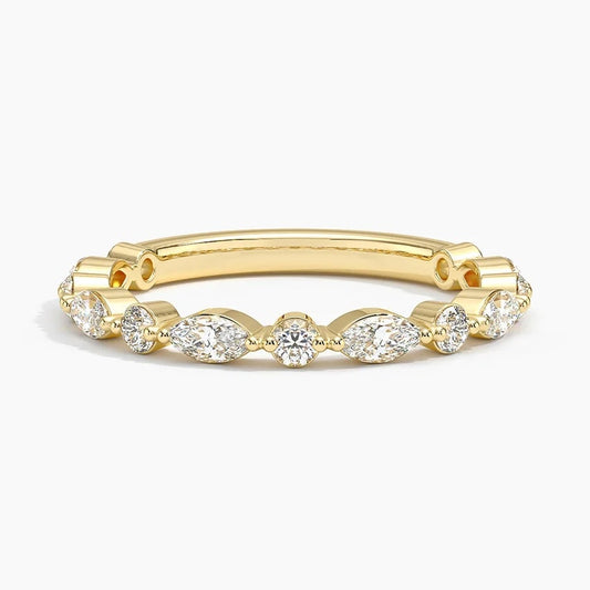 Versailles Three-Quarter Coverage Lab Diamond Ring (1/2 ct. tw.) in 18K Yellow Gold