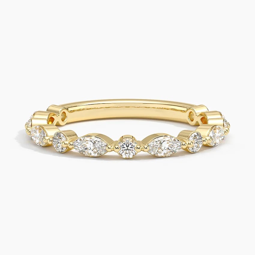 Versailles Three-Quarter Coverage Lab Diamond Ring (1/2 ct. tw.) in 18K Yellow Gold