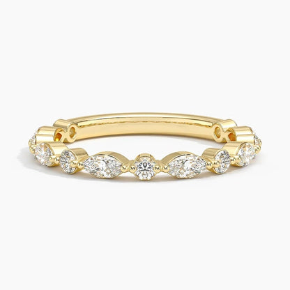 Versailles Three-Quarter Coverage Lab Diamond Ring (1/2 ct. tw.) in 18K Yellow Gold