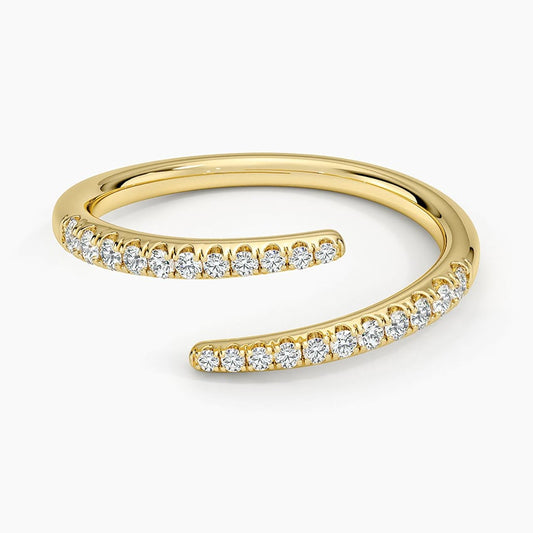 Sonya Lab Diamond Wrap Ring (1/5 ct. tw.) in 14K Yellow Gold