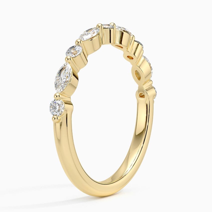 Versailles Half Coverage Lab Diamond Ring (3/8 ct. tw.) in 18K Yellow Gold