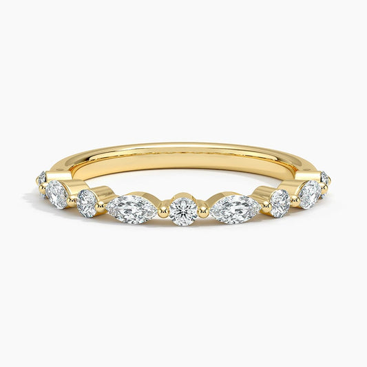 Versailles Half Coverage Lab Diamond Ring (3/8 ct. tw.) in 18K Yellow Gold