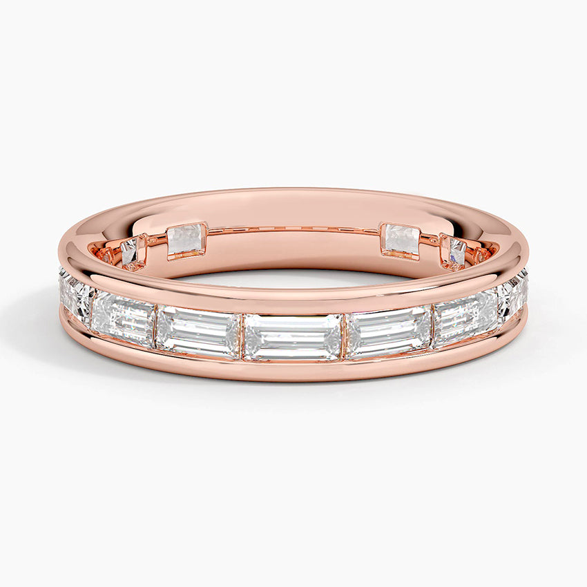 Kelly Baguette Eternity Lab Diamond Ring in 14K Yellow Gold